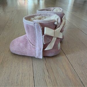 UGG Pink Baby Boots with Bow
